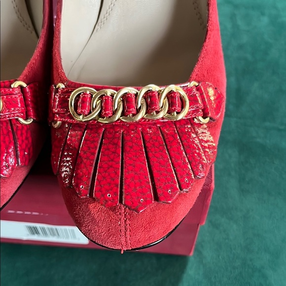 Ellen Tracy Red Women's Shoes - Picture 5 of 6